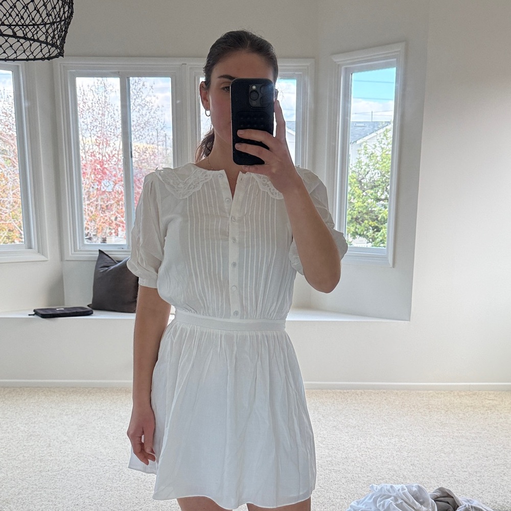 Reformation White Mini Dress